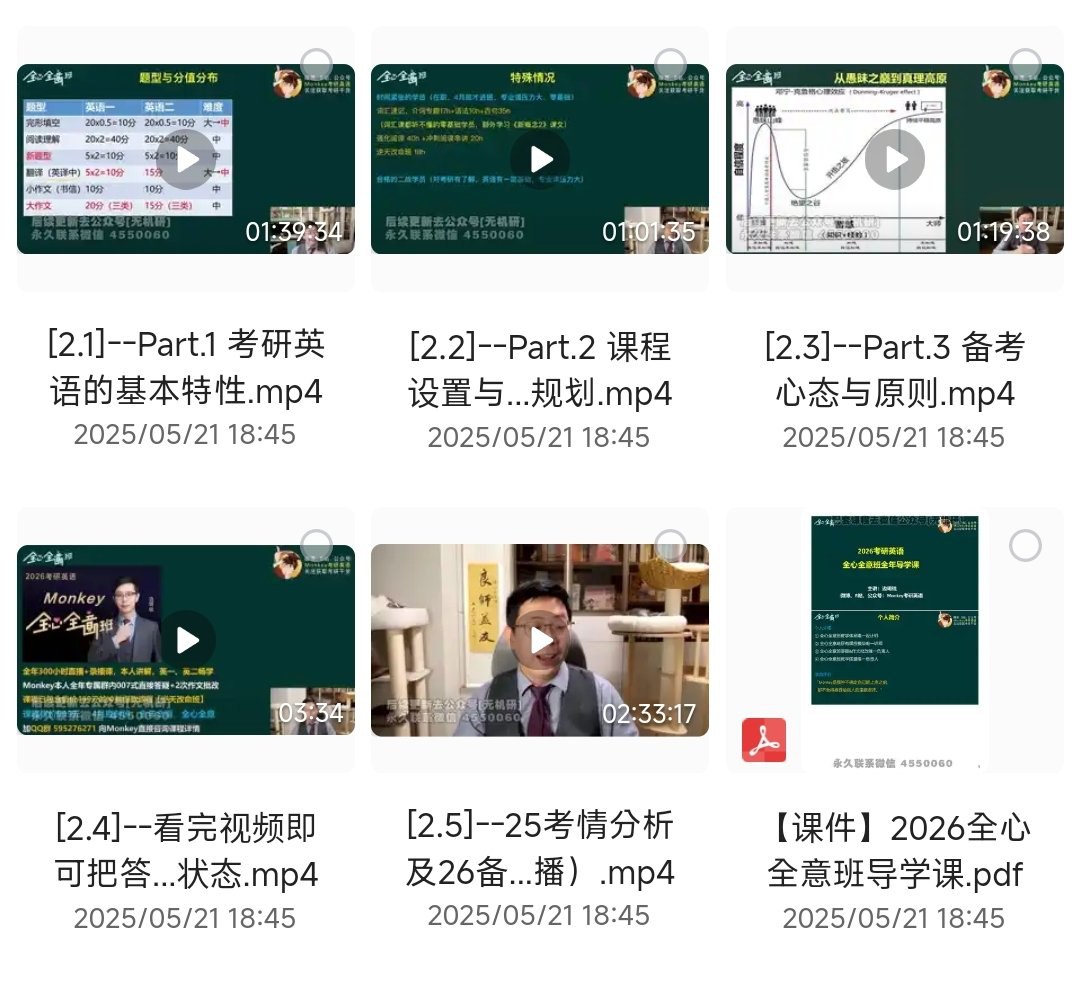 《「【2026考研英语】Monkey全程班」》-书籍-学习资料-电子书夸克网盘资源分享