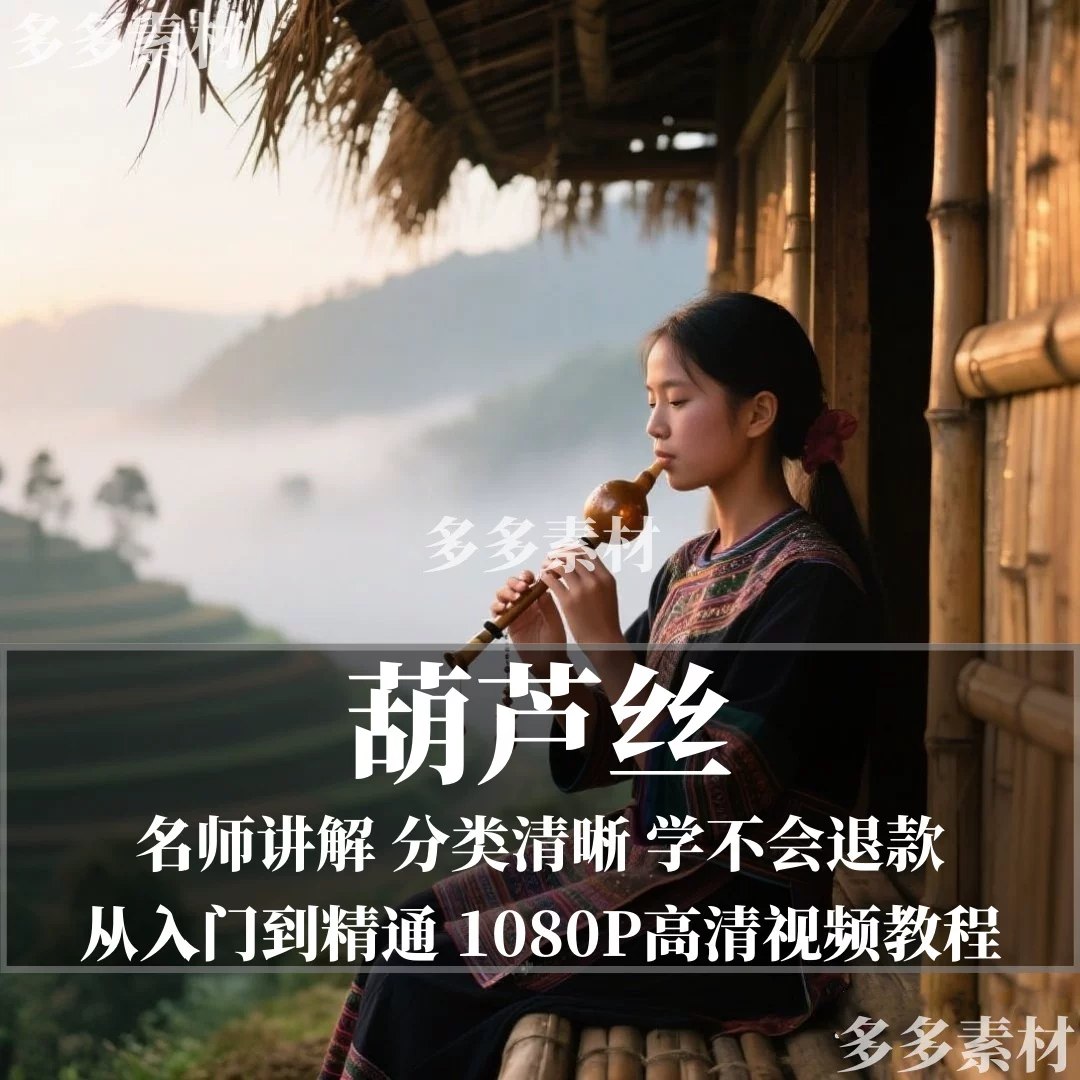 李春华-葫芦丝巴乌全套教程-书籍-学习资料-电子书夸克网盘资源分享
