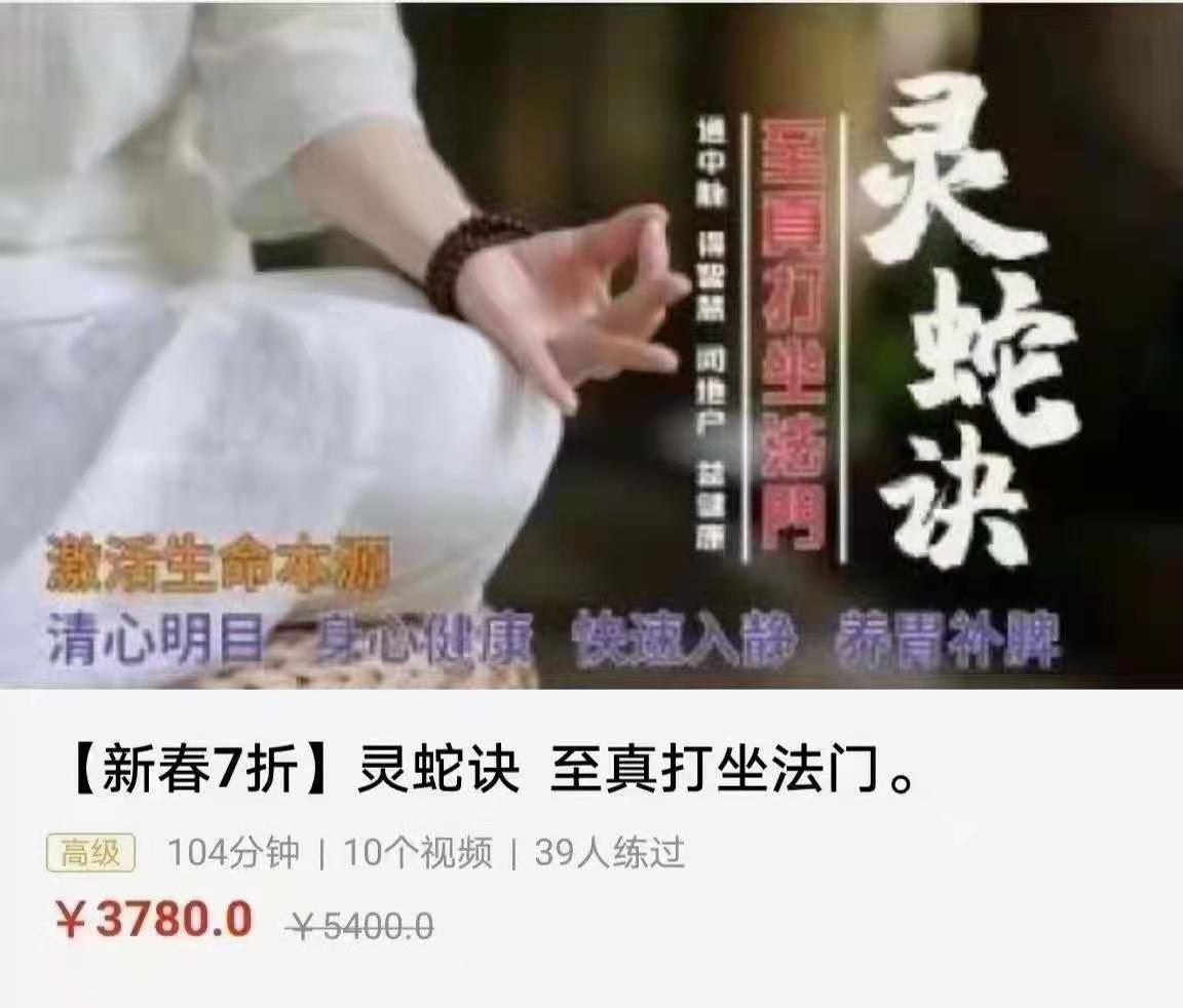 姜书洋灵蛇决至真打坐法门-书籍-学习资料-电子书夸克网盘资源分享